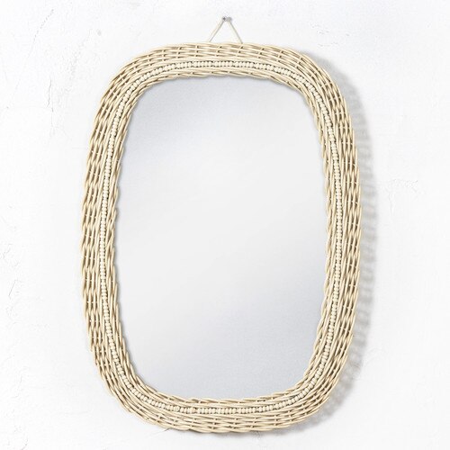Wicker Mirror